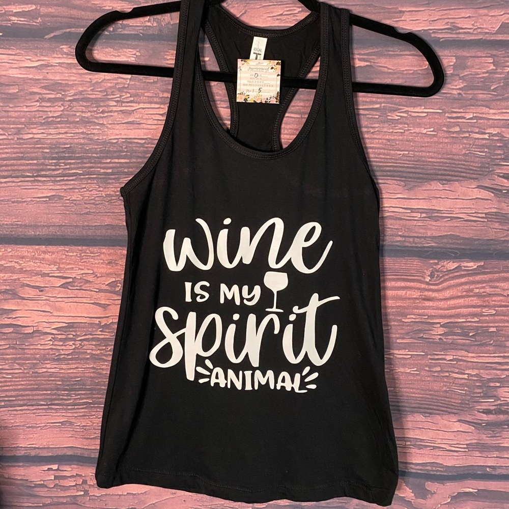 Wine is my spirit animal tank